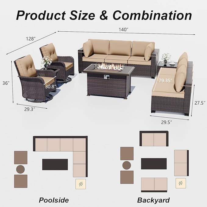 ALAULM Patio Furniture Set - Image 9