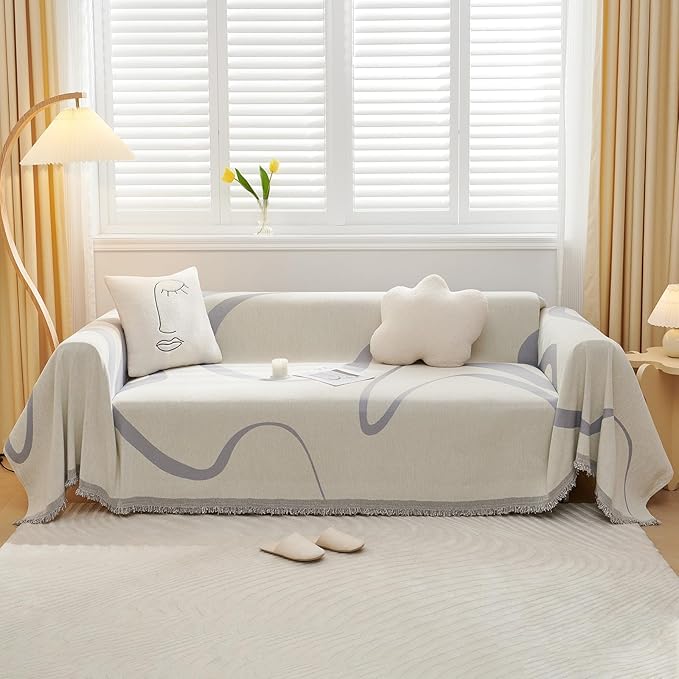 VClife Soft Plush Loveseat Slipcover Washable Couch Cover by VCLIFE
