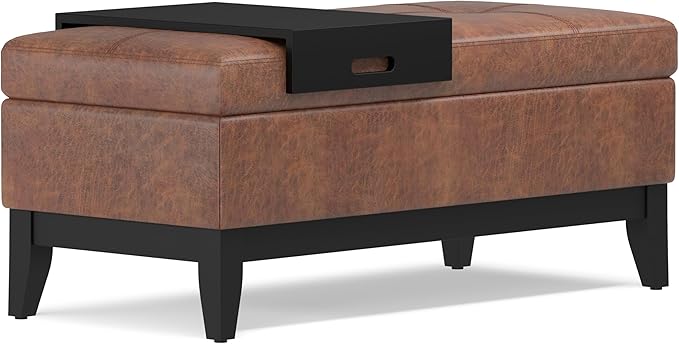 SIMPLIHOME Oregon Storage Ottoman Bench - Image 7