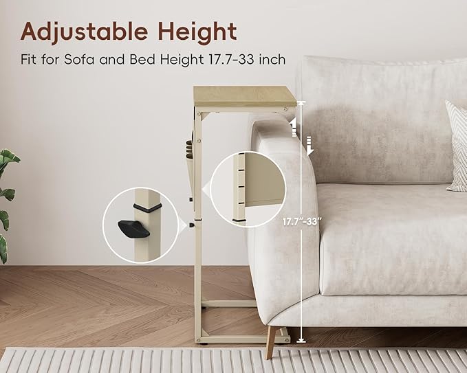 Vagusicc C-Shaped End Table - Image 5