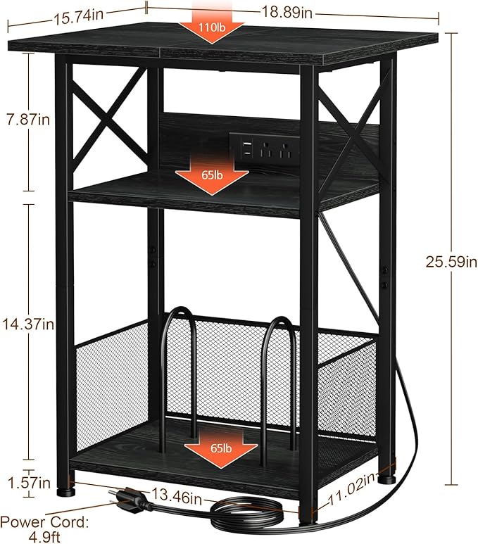 AMHANCIBLE Record Player Stand - Image 3