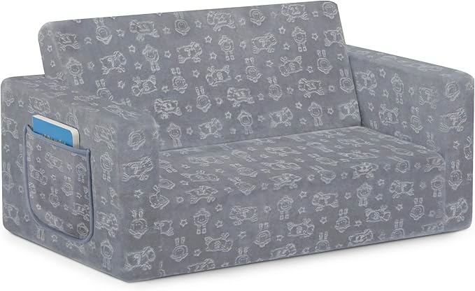 Delta Children - Serta Perfect Sleeper Kids 2-Seater Sofa, Convertible 2-in-1 - Image 7