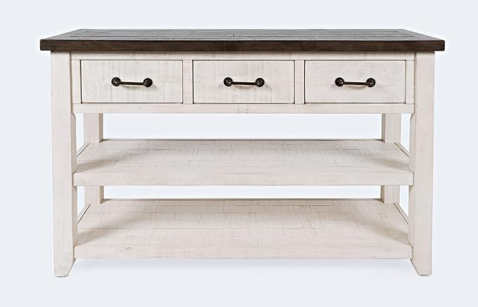 Jofran Madison County Pine Farmhouse Console Table 50", Sofa Table by Jofran+Inc.
