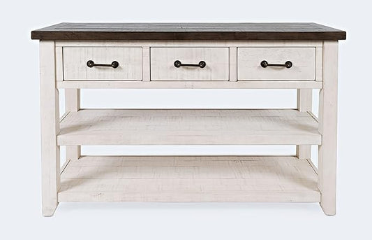 Jofran Madison County Pine Farmhouse Console Table 50", Sofa Table by Jofran+Inc.