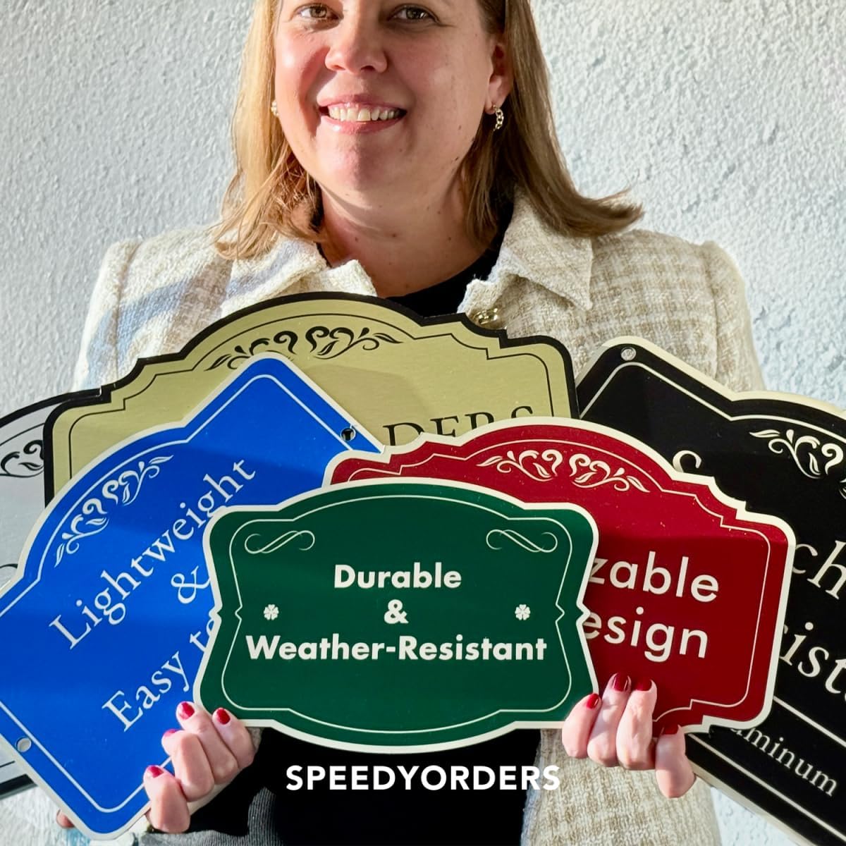 Custom Decorative Metal Signs, Personalized Aluminum, Custom Driveway, Waterproof USA Made, Black Charcoal 14x10 In