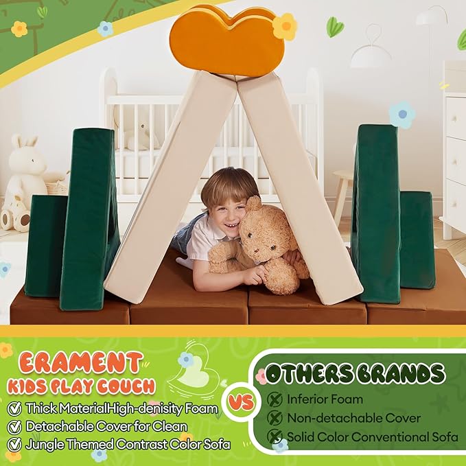Erament 18PCS Modular Kids Play Couch - Image 7