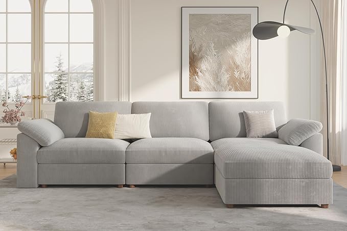 EASE MOOSE Oversized Sectional Modular Sofa, L Shape Sectional Couch Wide Deep - Image 5