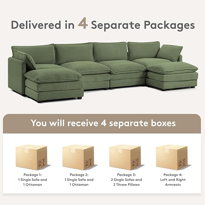 ROWHY 148'' Sectional Cloud Couch - Image 5