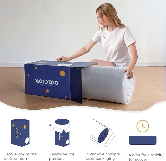 MAXYOYO Japanese Floor Mattress Futon Mattress, Thicken Sleeping Pad Foldable - Image 5