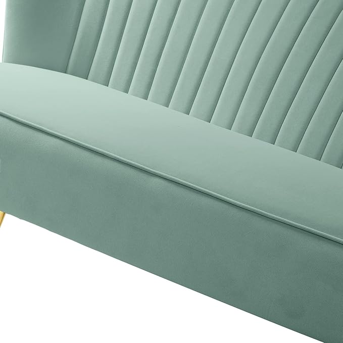 HULALA HOME 3 Piece Velvet Living Room Furniture Set, Modern Comfy Upholstered - Image 9