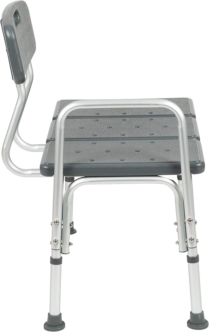 Flash Furniture HERCULES Series 300 Lb. Capacity Adjustable Gray Bath & Shower - Image 11