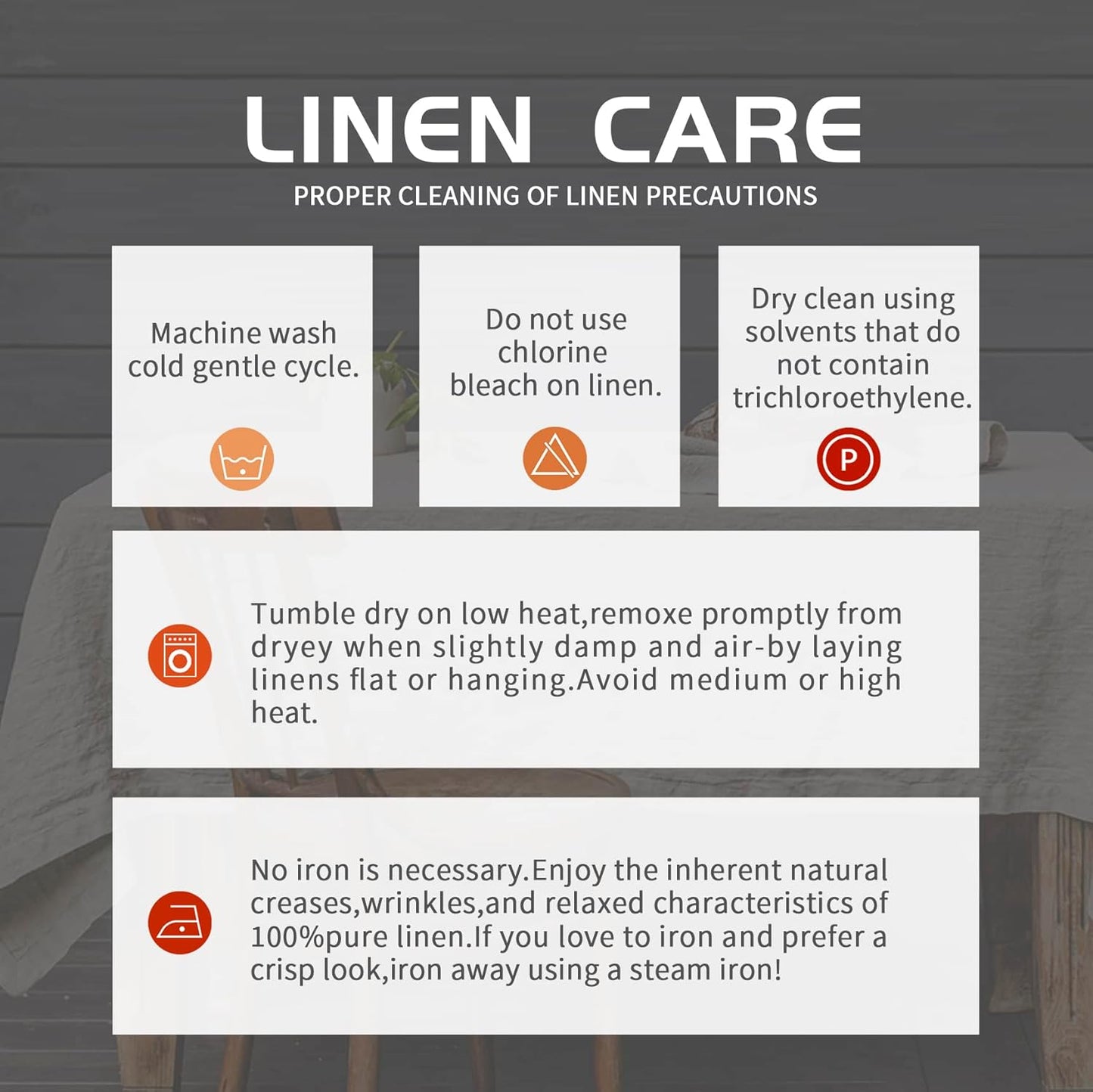 EVERLY 100% Yarn-Dyed Linen Rectangle Tablecloths 60x108Inches for Dining,Buffet Parties,Picnic,Events and Restaurants,Decorative Halloween,Thanksgiving Machine Washable Tablecloths-Brown Plaid