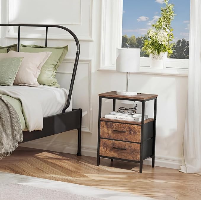 Huuger Nightstands Set of 2, End Tables - Image 2