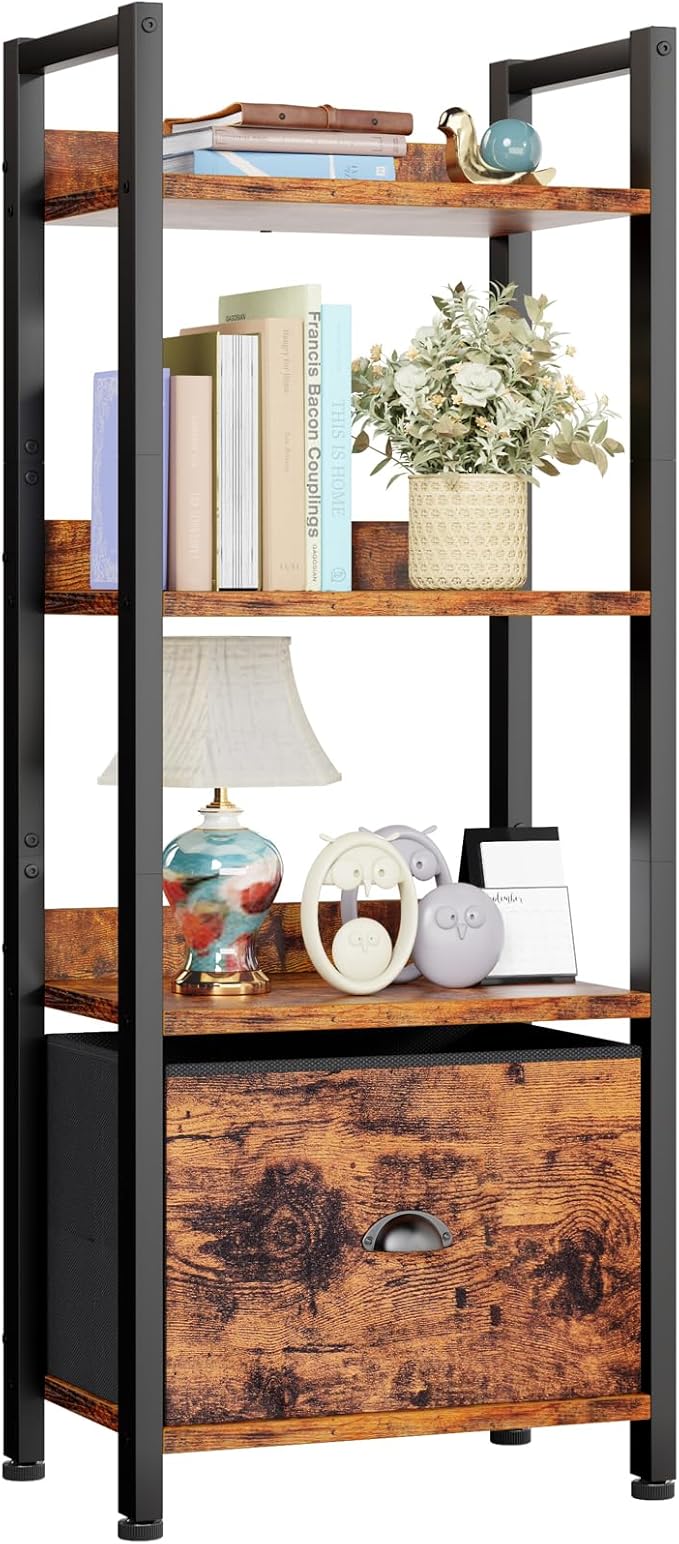 Furologee 4 Tier Bookshelf by Furologee