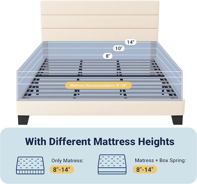 Allewie King Size Platform Bed Frame - Image 7