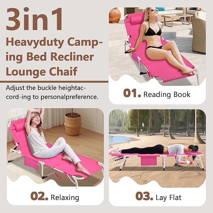 3-in-1 Heavy Duty Tanning Chair - Image 4