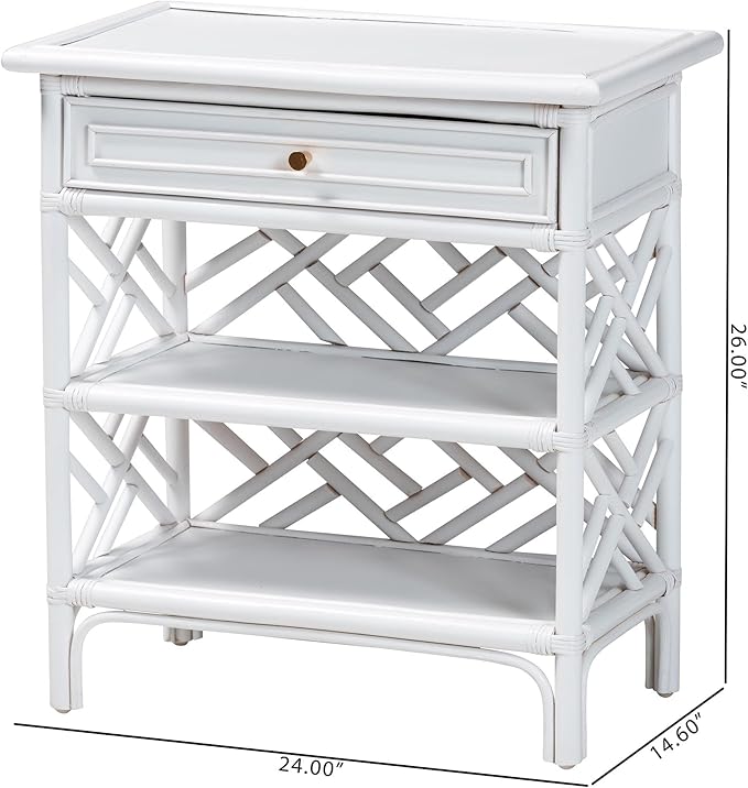 bali & pari Tiaret Natural Rattan Nightstand - Image 2