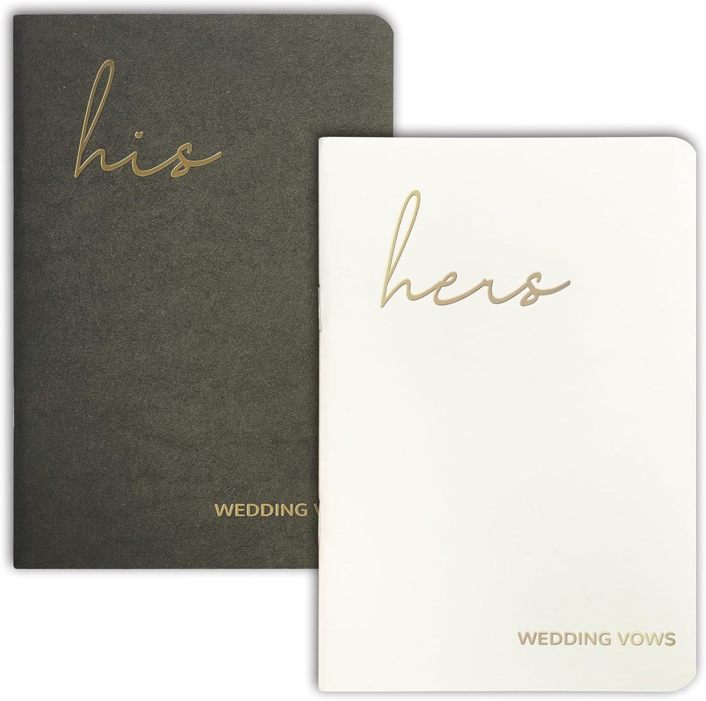 Wedding Vow Books His and Hers, Wedding Registry Gifts Ideas for Bride & Groom,Wedding Essentials