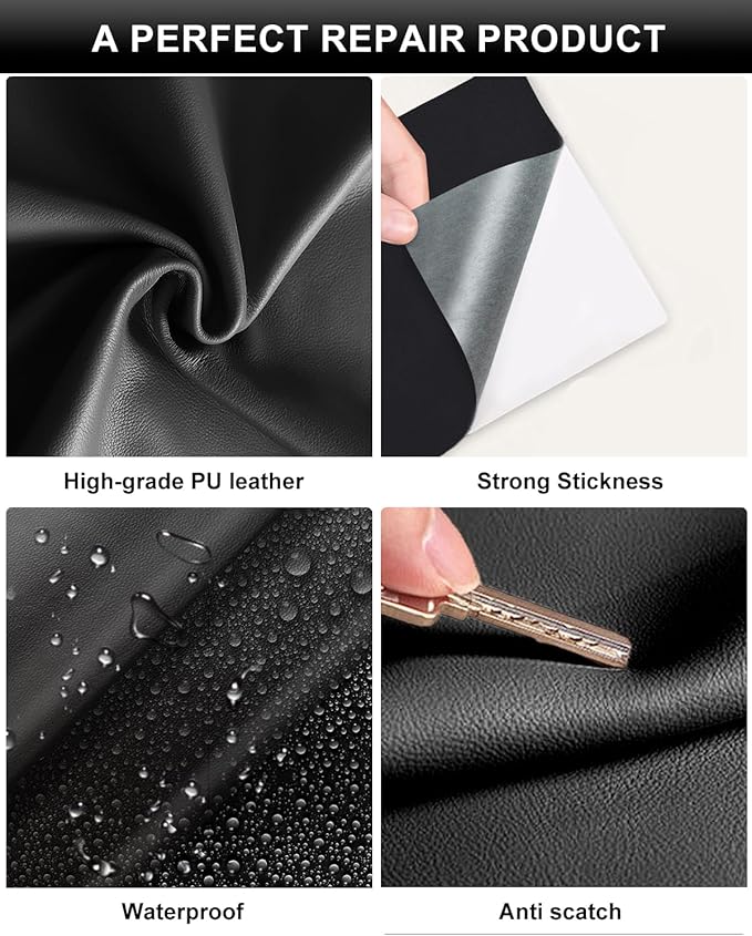 Numola Leather Repair Patch 3×4 inch Self-Adhesive Leather Repair Tape - Image 4