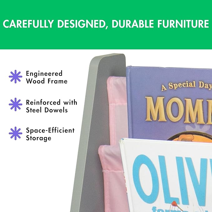 Humble Crew Kids Bookshelf, 4-Tier Front-Facing Book Display Organizer - Image 6