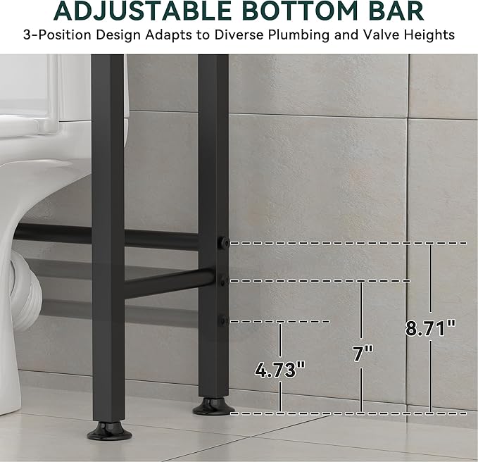 GloTika 4-Tier Over The Toilet Storage - Image 4