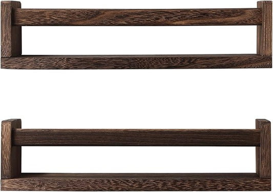 JORIKCHUO Nursery Book Shelves, Kitchen Spice Rack, or Rustic Wall Mounted by JORIKCHUO