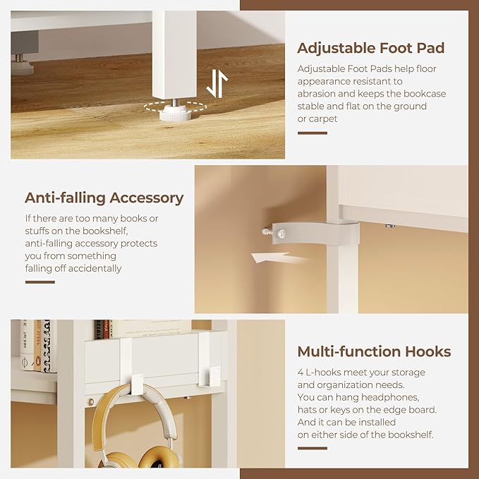 Rolanstar Bookshelf 5 Tier - Image 5