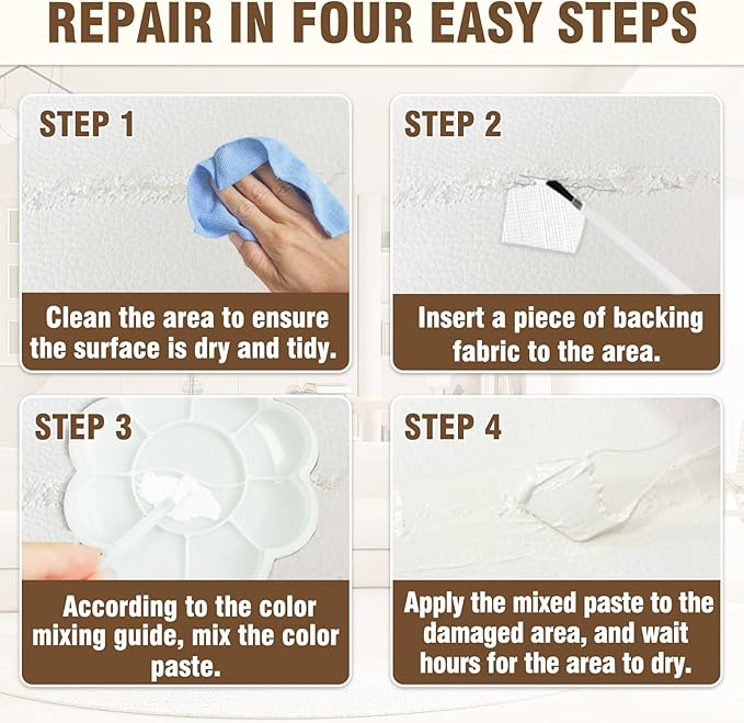 Vigorder Cream Leather Repair Kit - Image 5