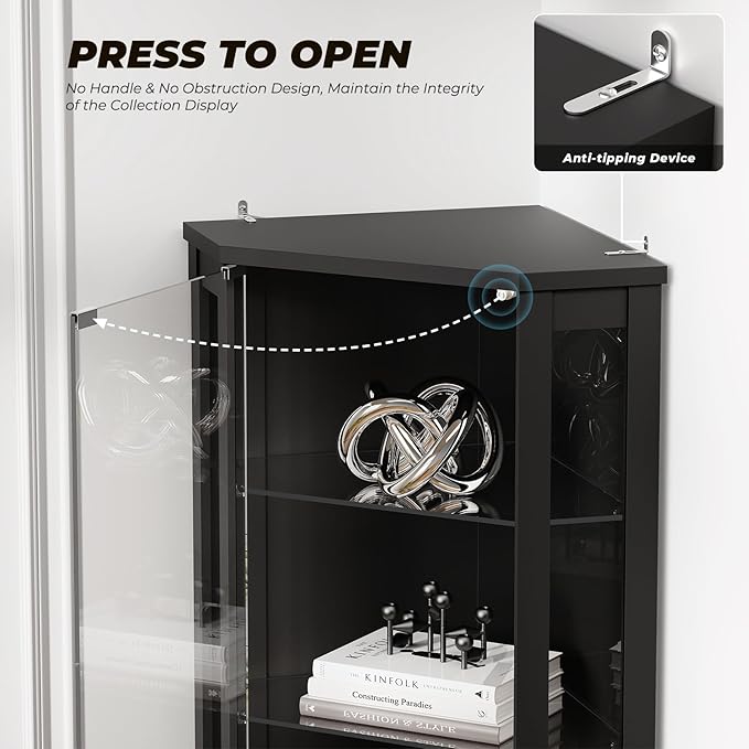 BROTTAR 71" Corner Display Cabinet - Image 7