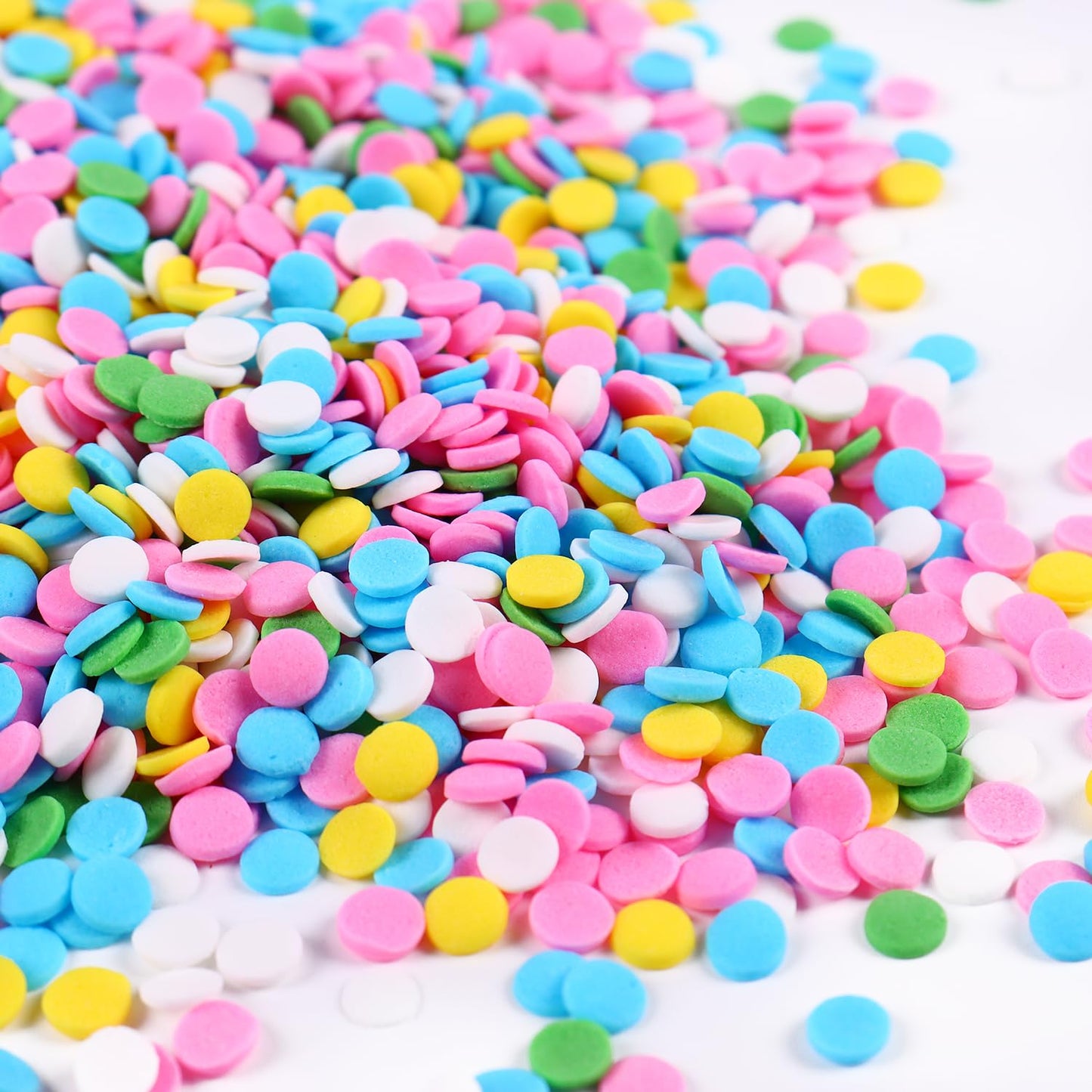 Edible Pastel Sprinkles for Cake Decorating, Confetti Sprinkles, Round Sprinkles for Cupcakes, Cookies, Chocolate, Candy, and Ice Cream Topping(120g/4.23oz)