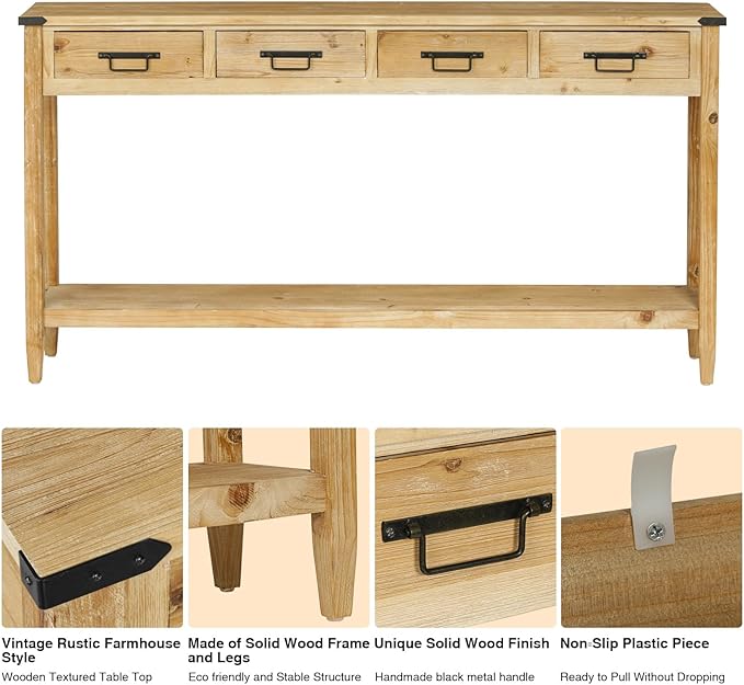 RUSTOWN Farmhouse Console Table - Image 4