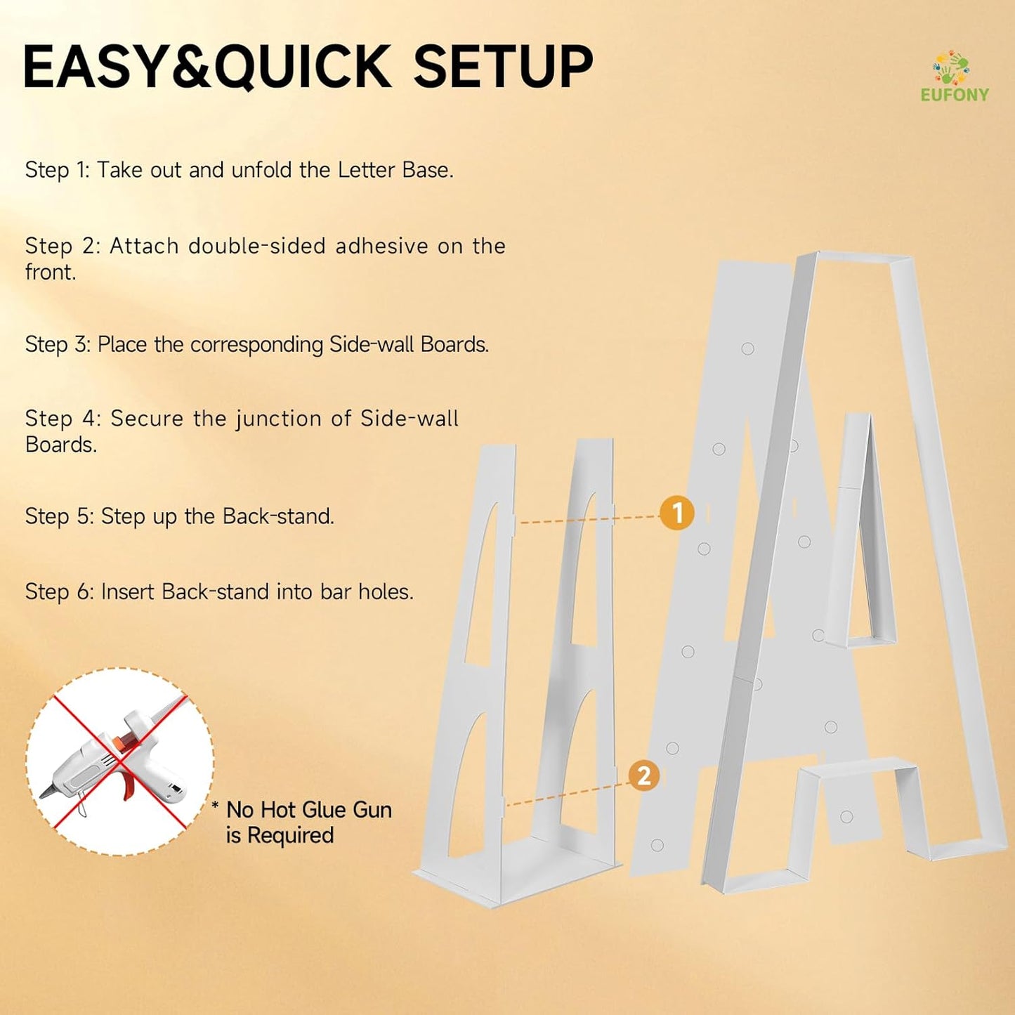 EUFONY Marquee Letters 4 Feet Tall, 4 FT Marquee Light Up Letters, Giant Light Up Letters 4FT for Birthday Party Baby Shower Gender Reveal Graduation Prom Decorations, Letter T with LED Lights DIY Kit