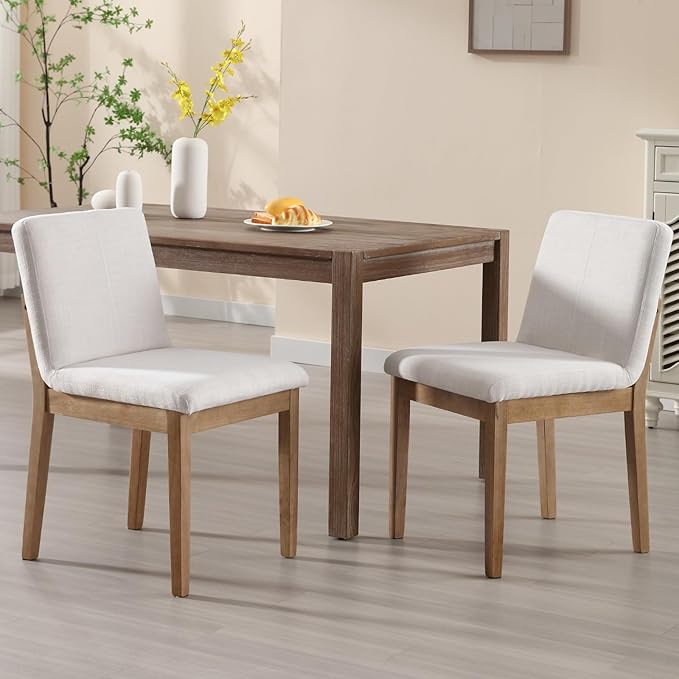 Farmhouse Wooden Dining Chairs - Image 3