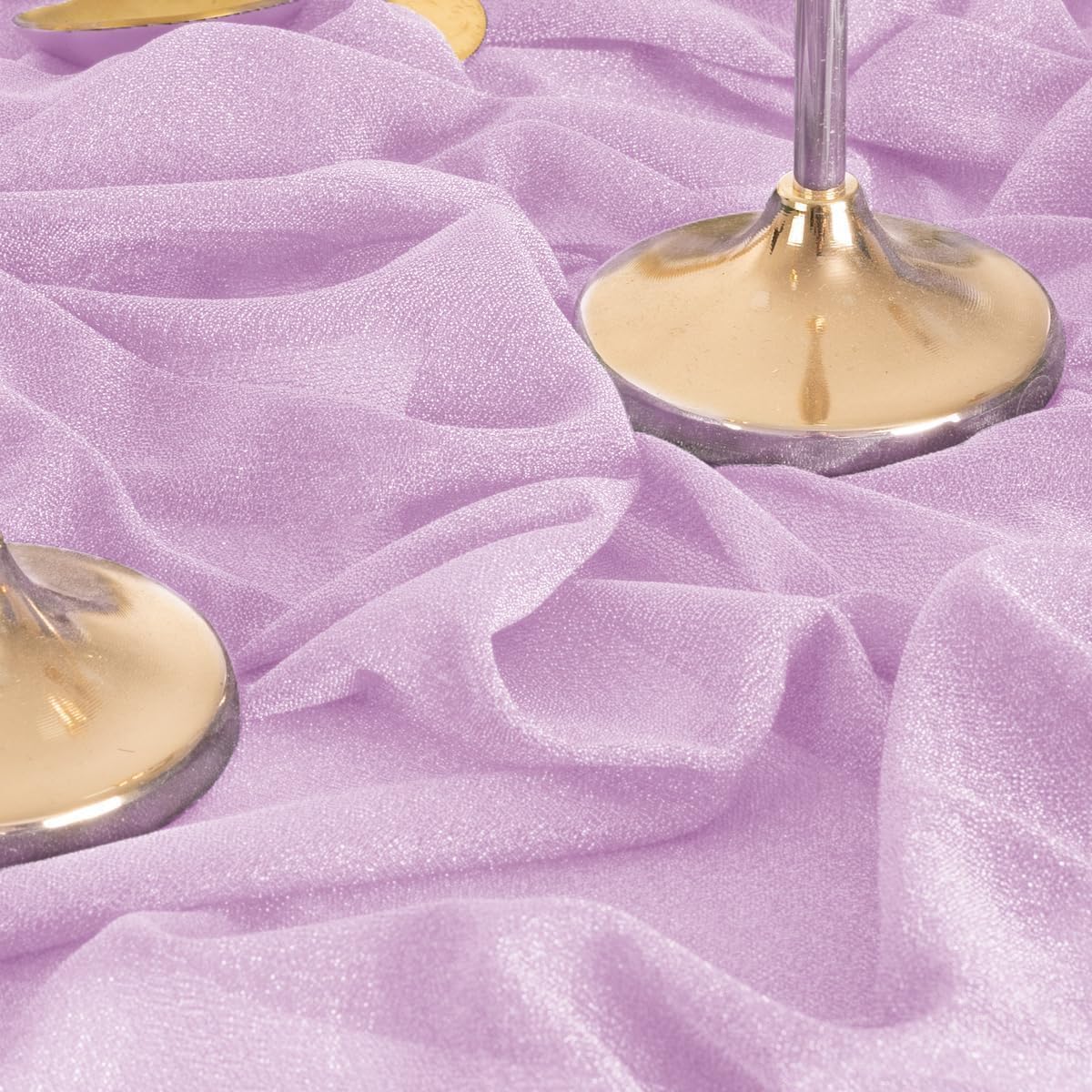 MLMW Wedding Arch Draping Fabric 2 Panels 29" x 20Ft Easter Lilac Sheer Wedding Arch Backdrop Drapes Outdoor Curtain for Ceremony Party Background Ceiling Decor