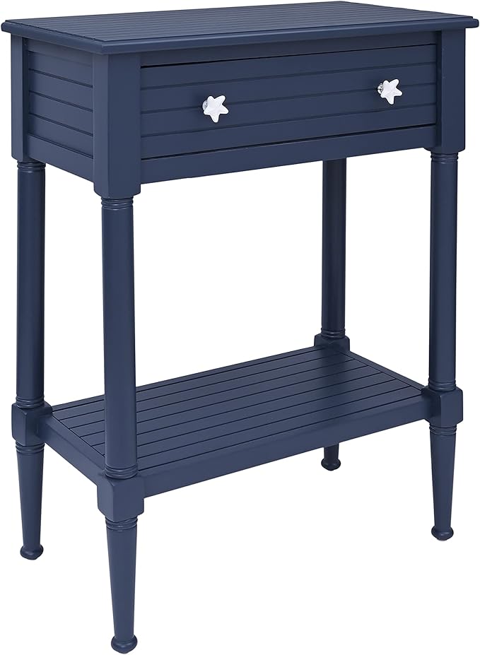 Linon Raleigh Navy Accent Table by Linon