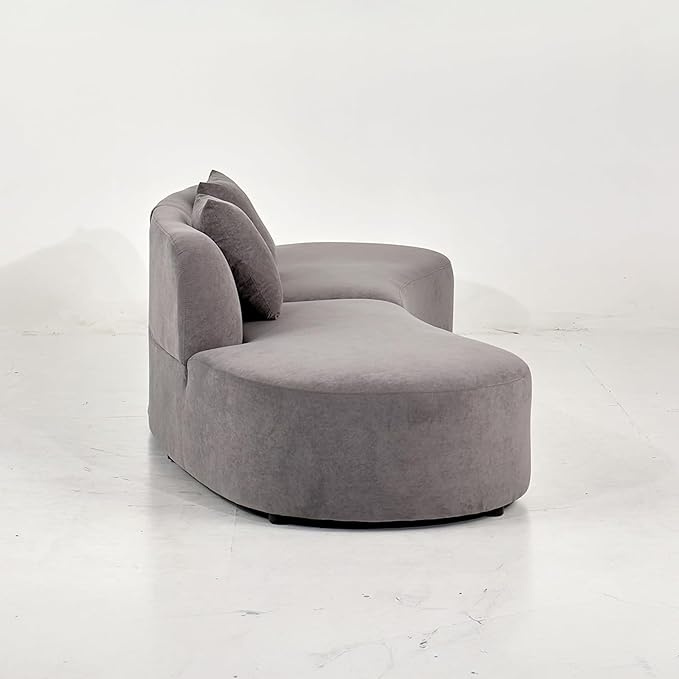 Container Furniture Direct 132" Curved Sofa - Image 12