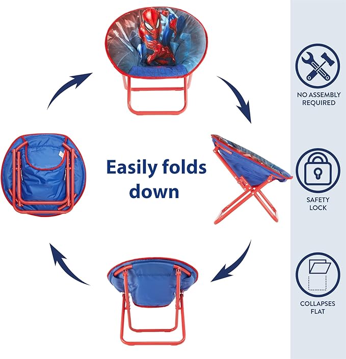 Marvel Spiderman Toddler Saucer Chair - Image 6