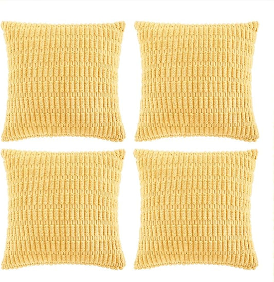Fancy Homi 4 Packs Decorative Throw Pillow Covers by Fancy+Homi