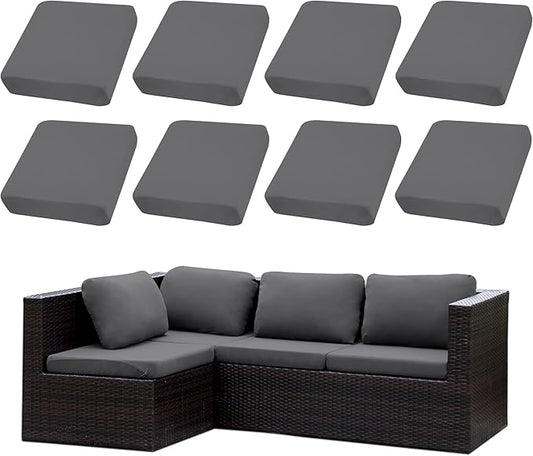 Outdoor Cushion Covers Set, Replacement by SUKAIKEQA