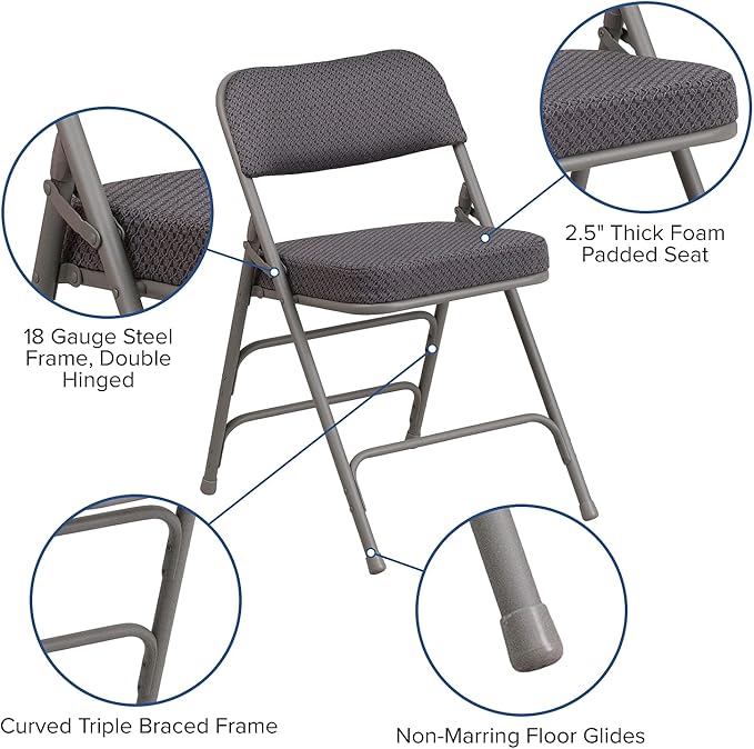 Flash Furniture Hercules Series Metal Folding Chairs - Image 6
