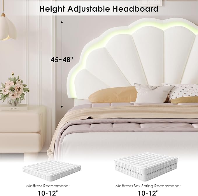 HIFIT Full Upholstered LED Bed Frame - Image 7