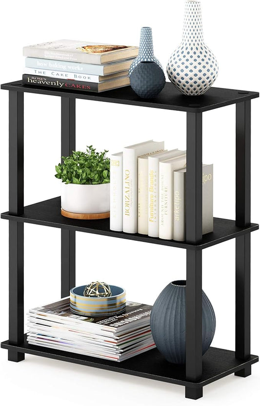 Furinno TURN-S-TUBE Storage Shelves, 3-Tier Book Shelf, Corner Shelf, Toolless by Furinno-FitsYourSpaceFitsYourBudget