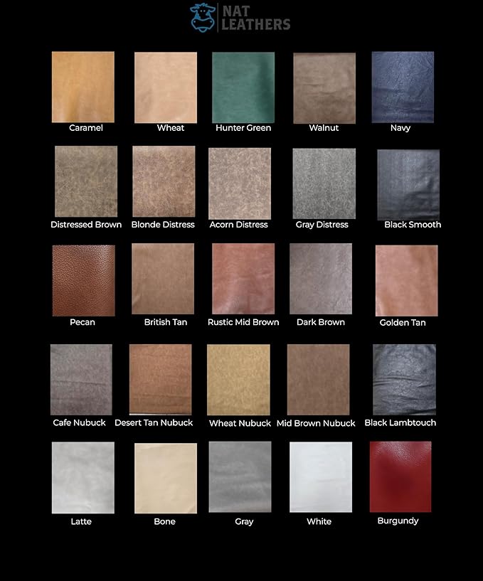 NAT Leathers Dark Brown Soft Faux Leather Fabric Sheet PU Sold by The Yard - Image 5
