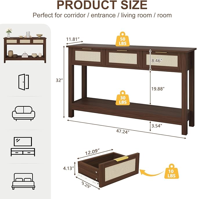 Luoxiao Console Table for Entryway - Image 2