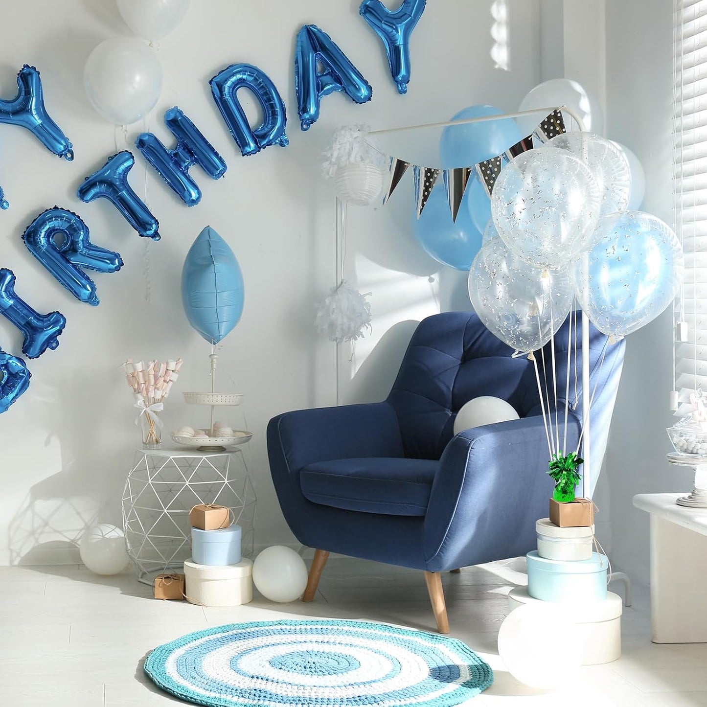 6 Pack Green Balloon Weights Metallic Holder Anchors Balloon Holder Weights for for Birthday 2025 Graduation Party Christmas Wedding Celebration Decoration (Green)