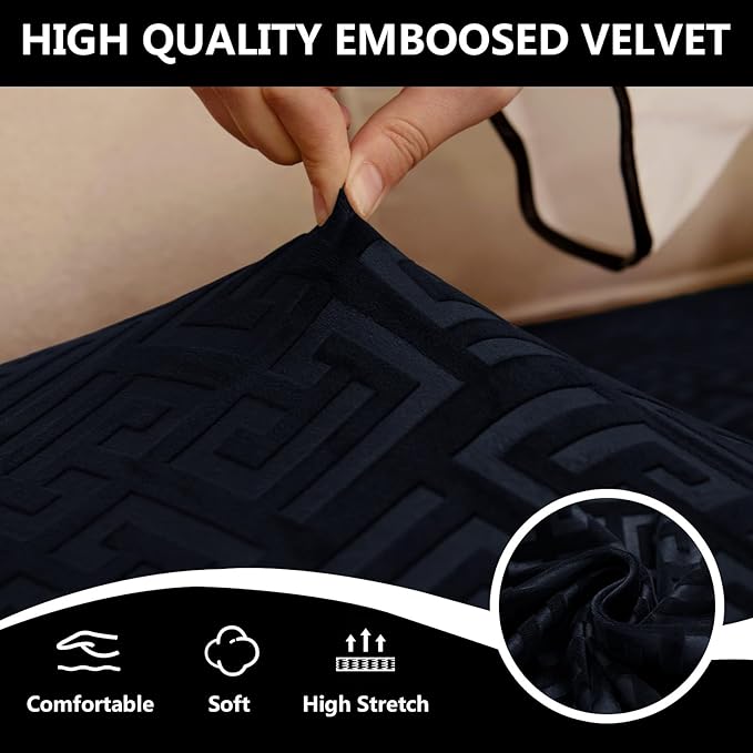 UNBBRRL 10 Pieces Stretch Sofa Cushion Covers - Image 5