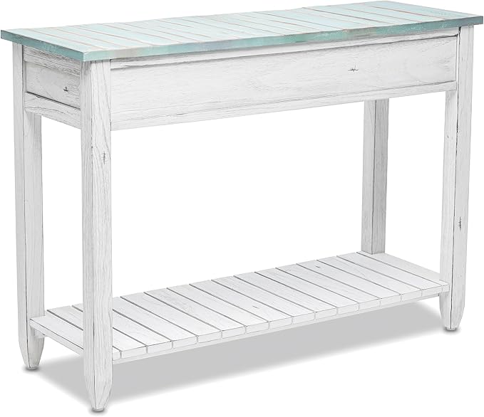 Sea Winds Trading Picket Fence Console Table Kiln-Dried Solid Mindi Wood - Image 6