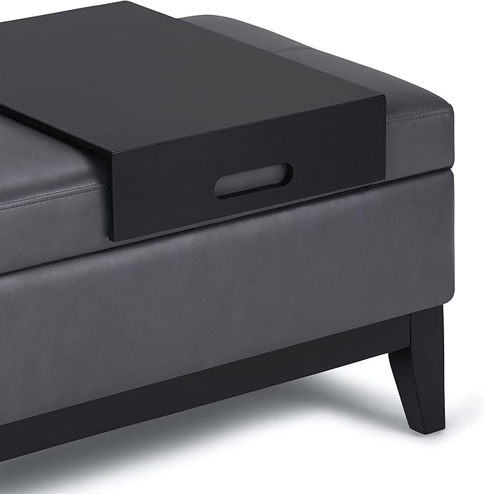 SIMPLIHOME Oregon Storage Ottoman Bench - Image 8