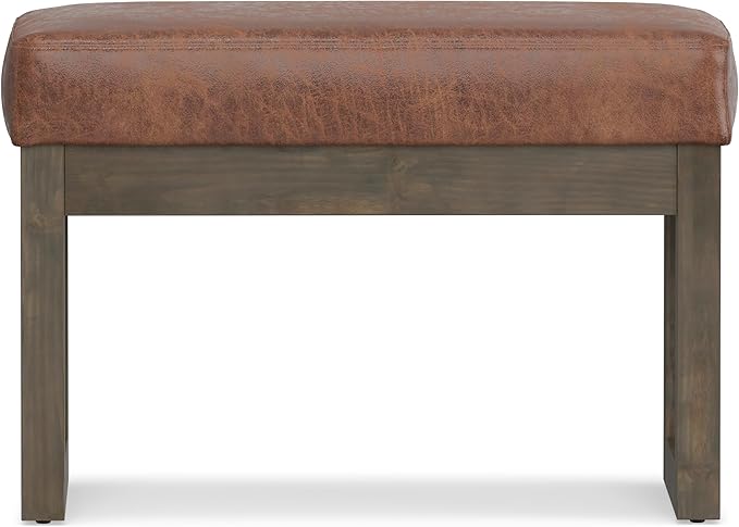 SIMPLIHOME Milltown Small Ottoman Bench - Image 5