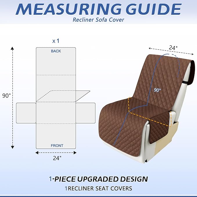 Arfntevss Recliner Sectional Couch Covers 1OO% Waterproof L Shape Sofa Cover - Image 2